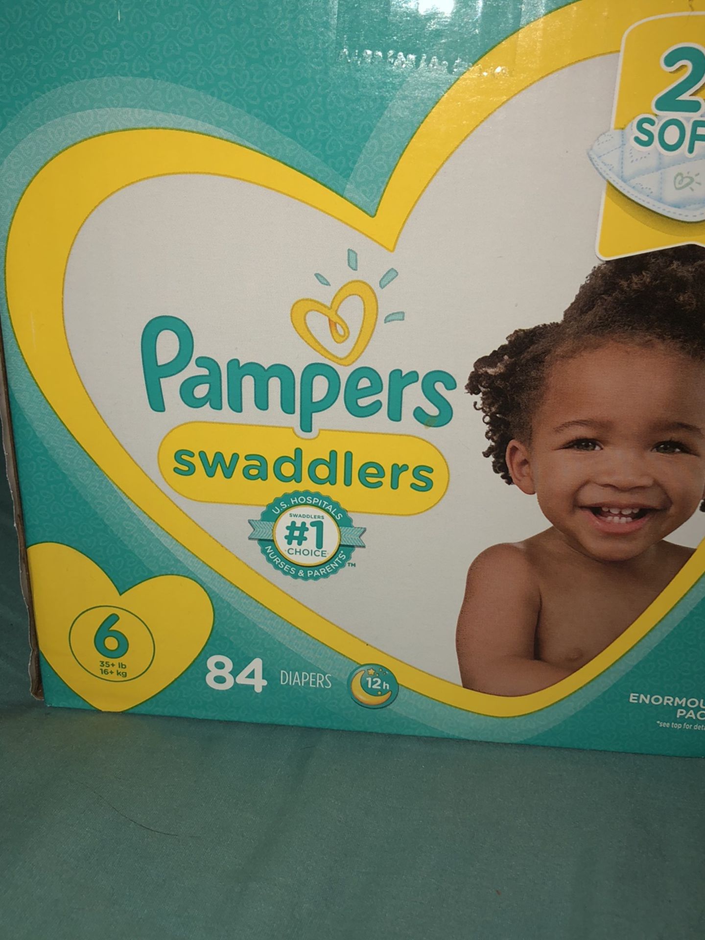 Size 6 Pampers Swaddlers