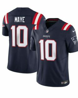 New! Men's  Drake Maye Navy New England Patriots Vapor F.U.S.E. Limited Jersey

