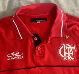 Olympikus Flamengo Men’s Red Cotton Polo - Size Large