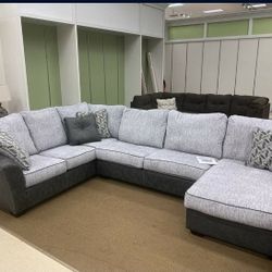 Bilgray 3 PIECES LARGE U SHAPE SECTIONAL COUCH SAME DAY DELIVERY