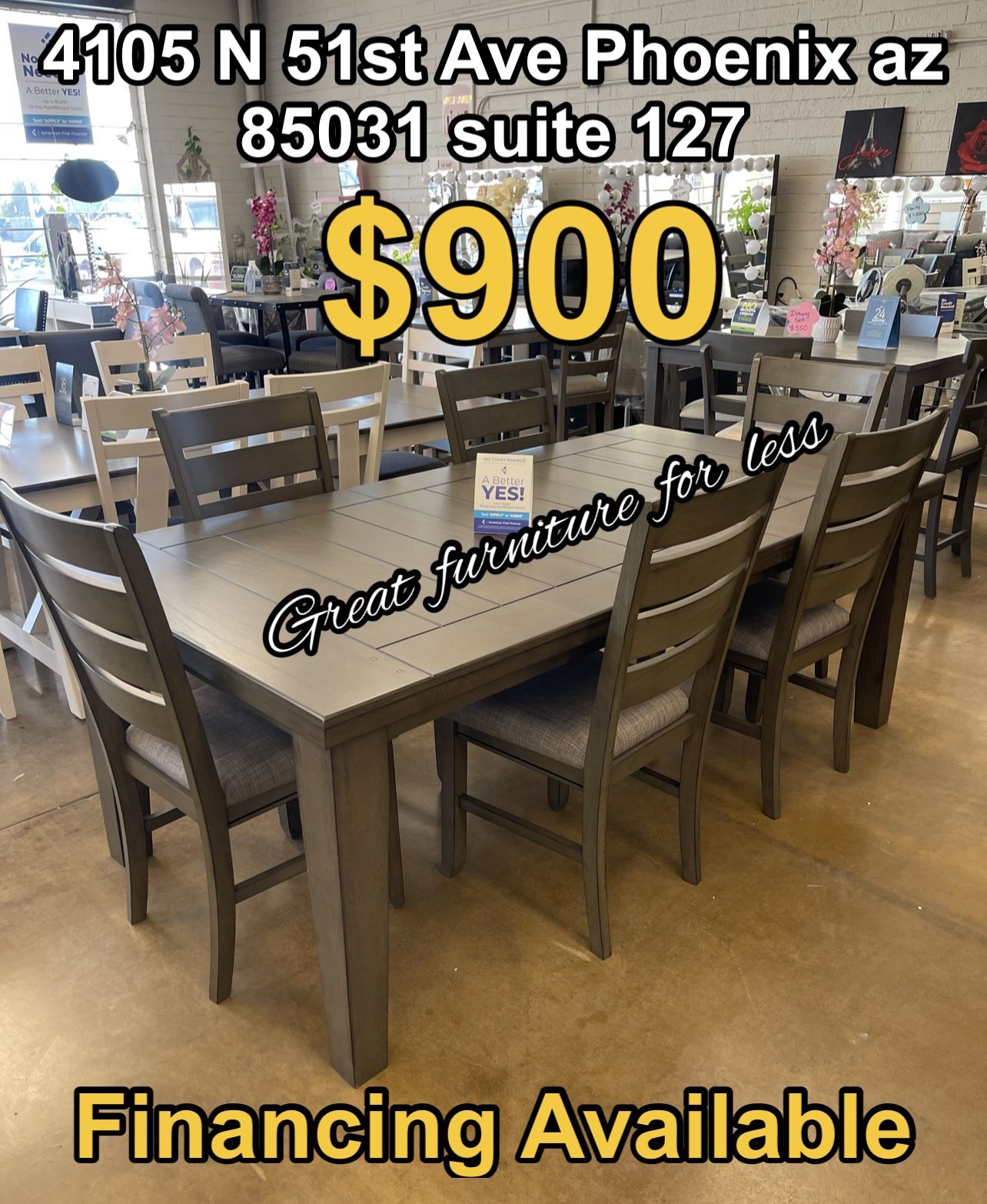 7 PCs Dining Table Set Brand New