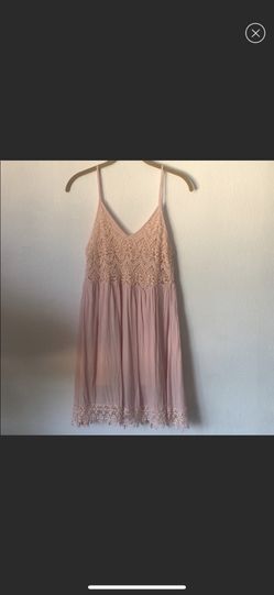 Light Pink laced lined dress