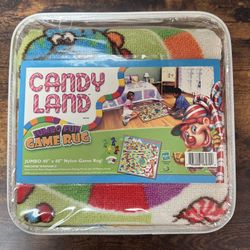 Large Candy Land Oversized never used w 40”x40” Rug Game Board zipper on case non working just $20