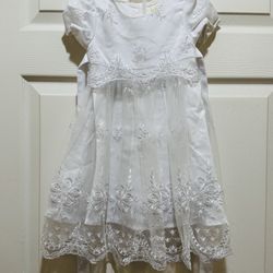 baby girl christening baptism White Dress