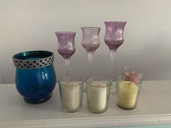Assorted candle holders