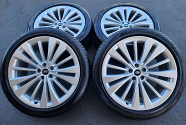 23" Range Rover Autobiography Silver OEM Wheels And Tires