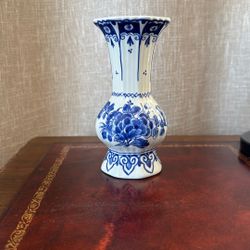 Delft Royal Porceleyne Fles Vase 5.5”  Vintage