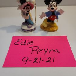 Mickey & Minnie Ornament Set