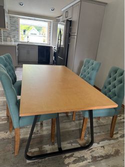Dining table and chairs
