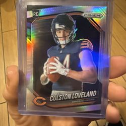 2026 Prizm Colston Loveland Rookie Card Image Variation Silver 