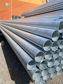 2 3/8'' × 20 ft - Galvanized Round Tube