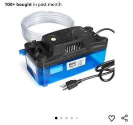 1/30 HP 132 GPH 20 FT Lift Transparent Condensate Pump for HVAC with 20 FT Tubing, 115V/230V Condensation Removal Pump with Safety Switch for Air Cond