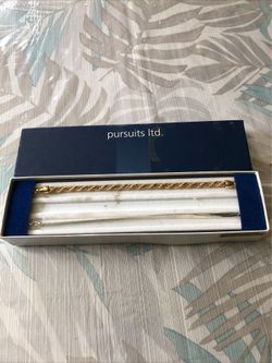 Pursuits Ltd Set Of 2 Bracelets, 22 Kt Gold Plated - NEW