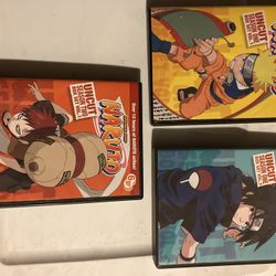 Naruto Season 1 Volume 1 and 2 Season 2 Volume 1 Uncut Dvd Sets