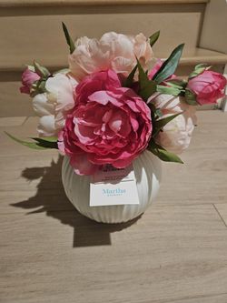 Fake flowers with vase