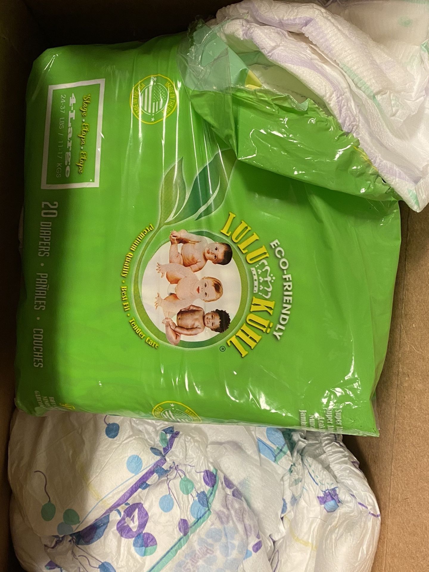 Diapers Size 4 Opened Package