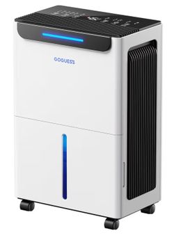 GoGuess 21 Pint Dehumidifier 1600 Sq Ft with Drain Hose & Humidity Control
