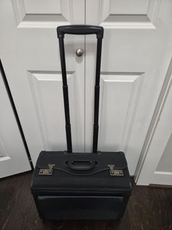 Wheeled Briefcase Rolling Sales Sample Pilot Lawyer Attache AlpineSwiss 19"