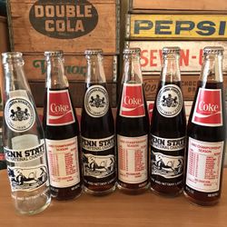 Coca-Cola Vintage Glass Bottles (PSU 1982)