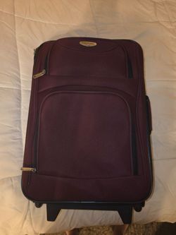 Merlot Soft-Shell Rolling Carry-On Luggage