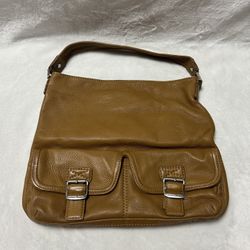 MICHAEL KORS Hobo Satchel Soft Leather Camel Brown Shoulder Purse Handbag