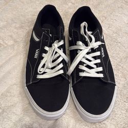 Men’s new canvas black vans size 13