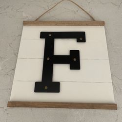 Wall Art Initial Plaque 
