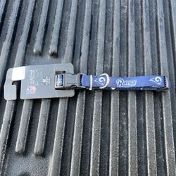 NFL Los Angeles Rams adjustable pet collar size medium LA dog official