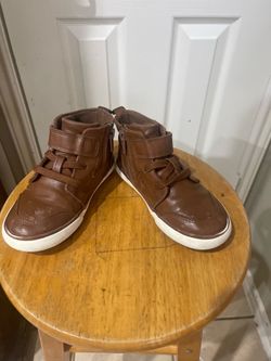 Brown Kids' High-Top Sneakers