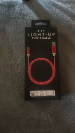 3 Ft Light up Type C Cable 