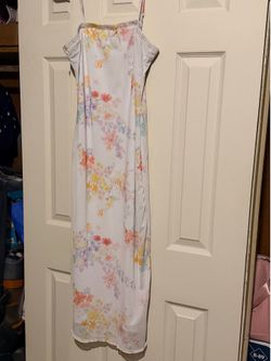 White floral print dress size M