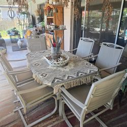 Patio Dining Set-6 Chairs