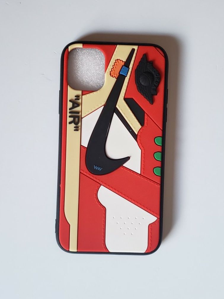 iPhone 11 Sneaker Silicone Protective Case Red And Black