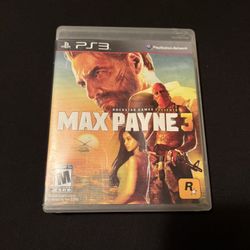 Max Payne 3 Ps3 Game 
