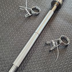 Olympic Barbell Bar 7ft 45lb with 2 collars 