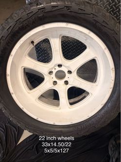 22 Inch Wheels with All-Terrain Tires