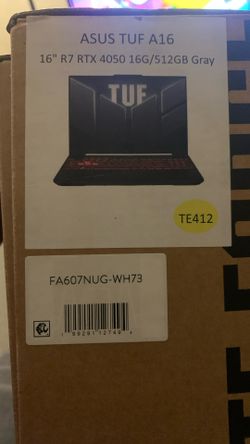 16” Asus TUF A16 Gaming Laptop