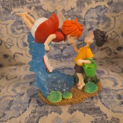 Ponyo And Sosuke Scene Model Doll Statue. 