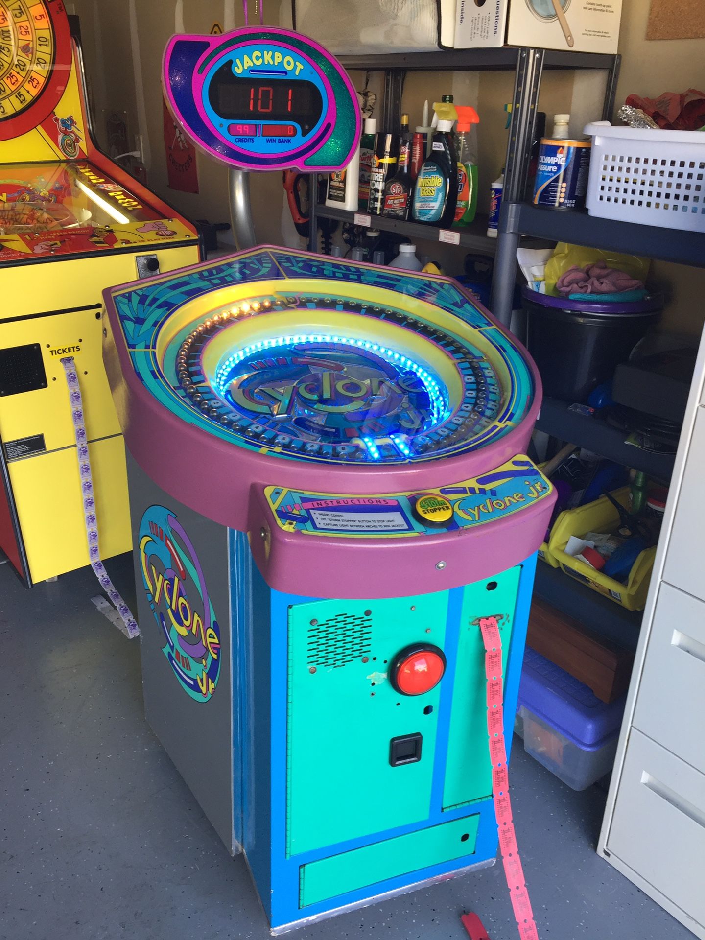 CYCLONE JR. I.C.E. TICKET REDEMPTION ARCADE GAME!