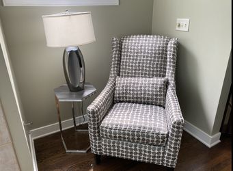 Chair, Table, and Lamp Set