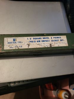 Sockets Industrial Tools, 10 pc Air Impact Set1/2 in square drive , 6 points,  look unused, Excellent Condition E Mesa