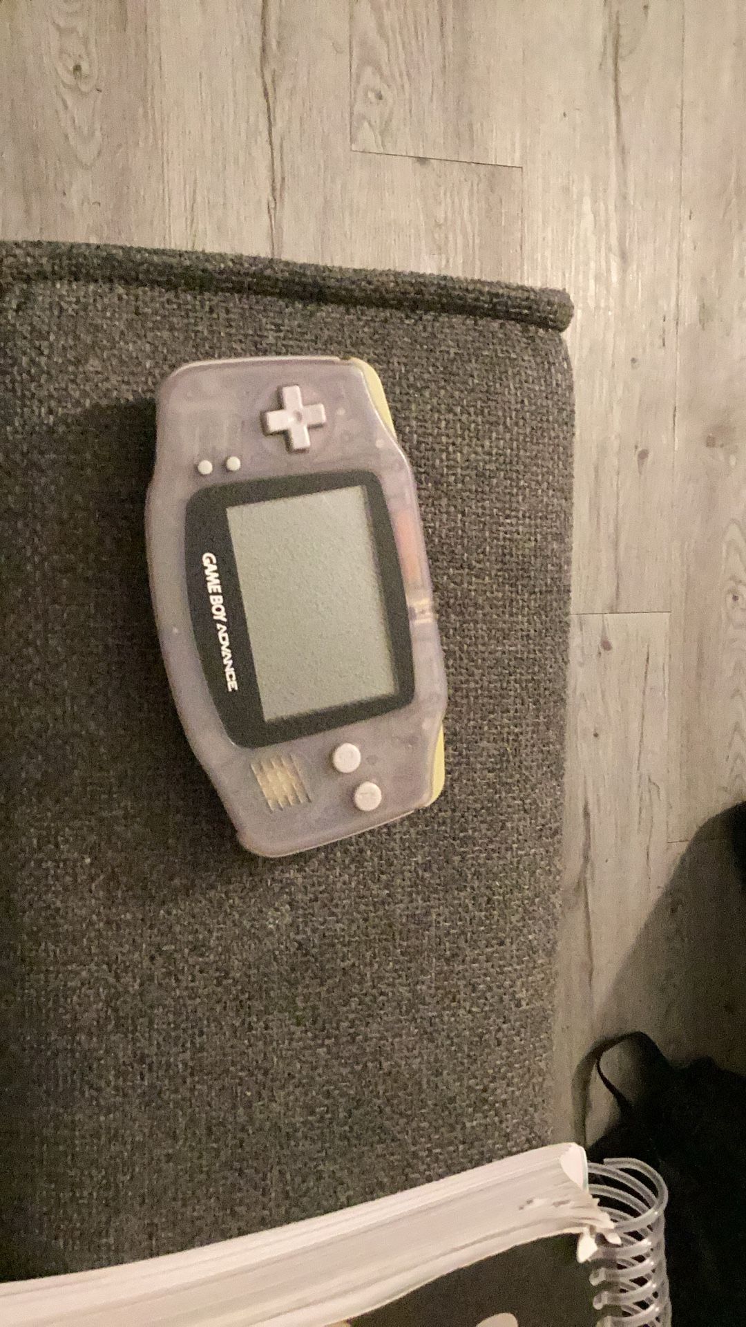 Game boy Advance With Original Charger And Game . Missing Battery Cover . Works Perfect.