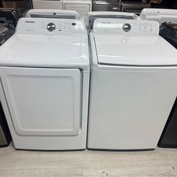 SAMSUNG WASHER AND DRYER SET WITH WARRANTY