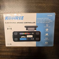 Kohree KR3588-WR Trailer Brake Controller Kit, Upgraded Split Design with LCD
