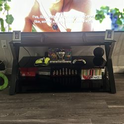 TV STAND (holds up to 75in tv)