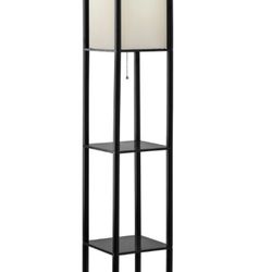 62” high Floor Lamp With Shelves 