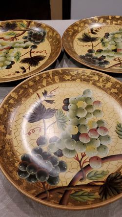 ORIENTAL accent plates. QC002