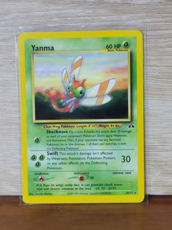 Yanma #36/75 from the Neo Discovery set, released in 2001 Pokémon TCG Card