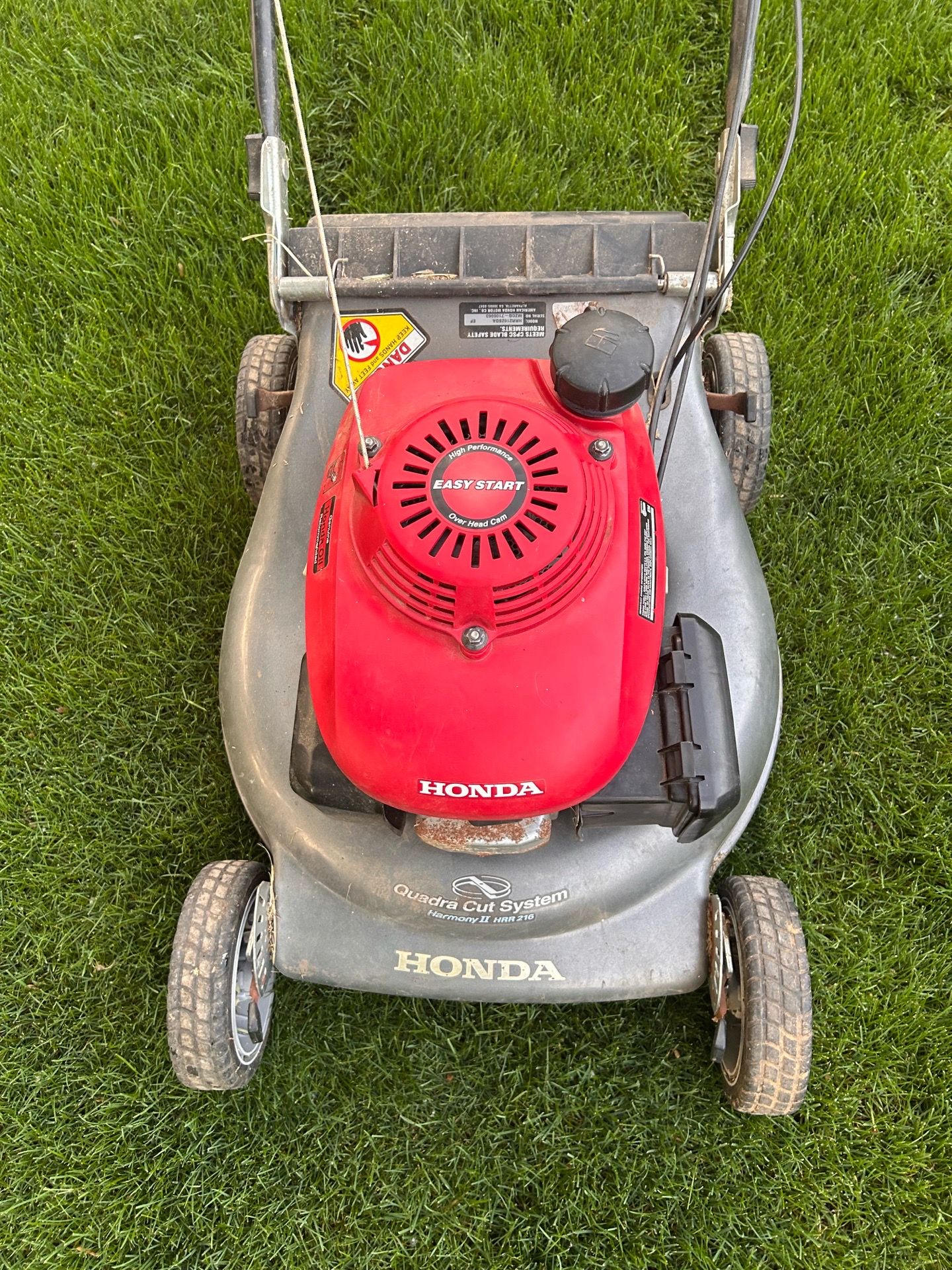 Honda Push Mower – Runs – Needs Idle Fix