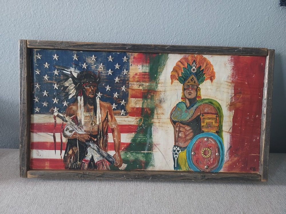 Oil Painting On Wood 22x11